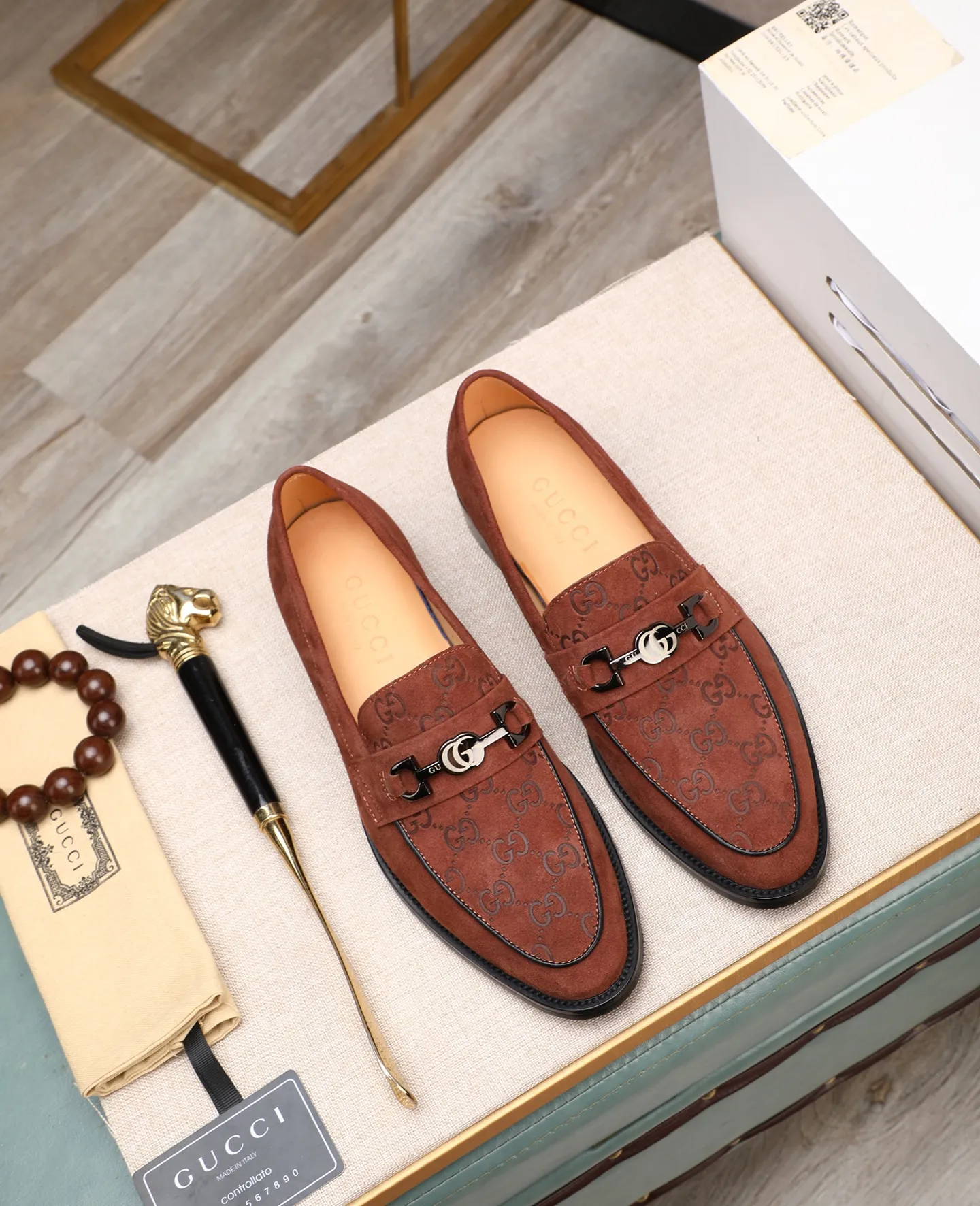 Men's shoes 💰520 📛📛Original (water-dyed cow lining) GUCCI official website formal shoes🌀 Italian 🇮🇹Imported cowhide➕Top imported water-dyed cowhide lining💋Finely handmade Original bottom, the real thing looks better when photographed in person Standard size 38-44